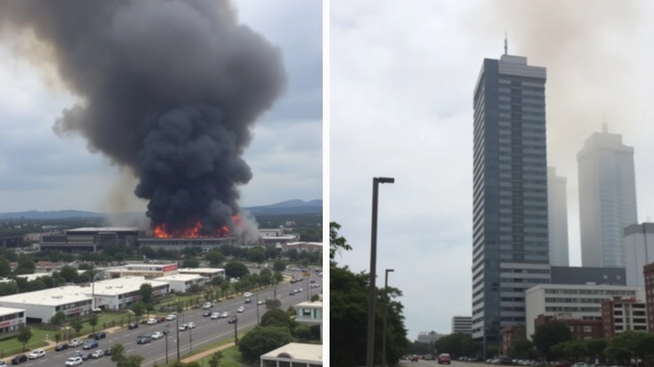 Incêndio de Grandes Proporções Destrói Supermercado em Itapema na Manhã de Natal