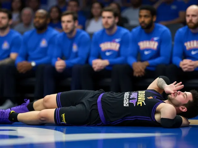 Thunder humilha Lakers por 43 pontos; Doncic sofre lesão grave